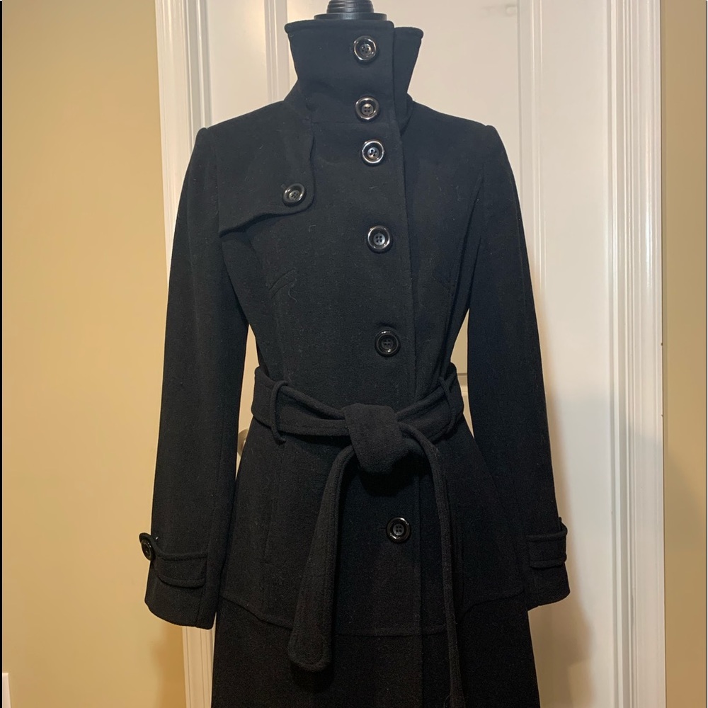 Kenneth Cole REACTION Women’s High Collar Coat Med